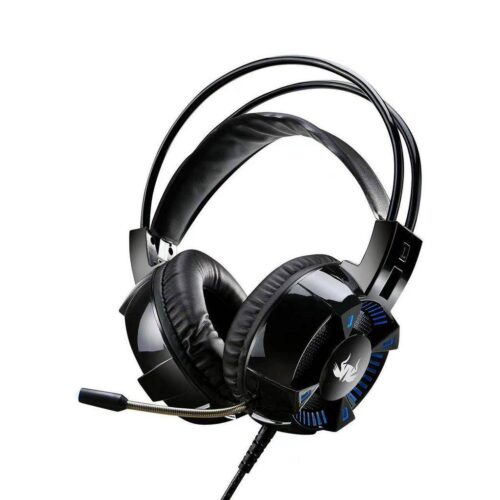 Fone de ouvido over-ear gamer Knup KP-464 preto com luz LED - Image 3